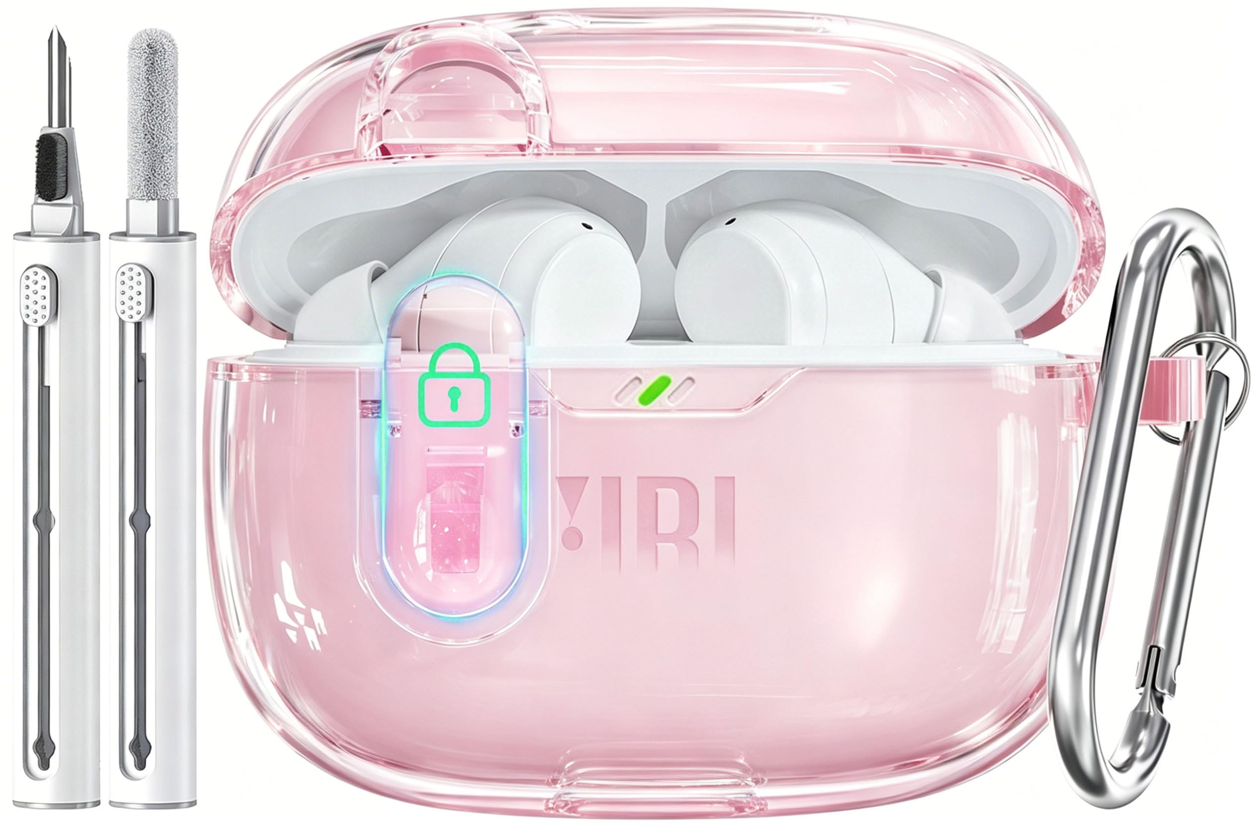 Wowwat for JBL Vibe Beam 2/JBL Vibe Beam Case (Clear Pink)